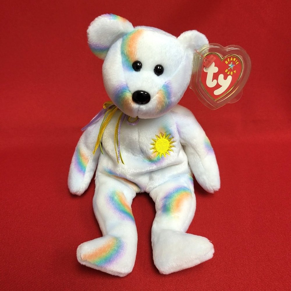 Cheery Rainbow Ty Beanie Babies Plush Stuffed Animal 2001